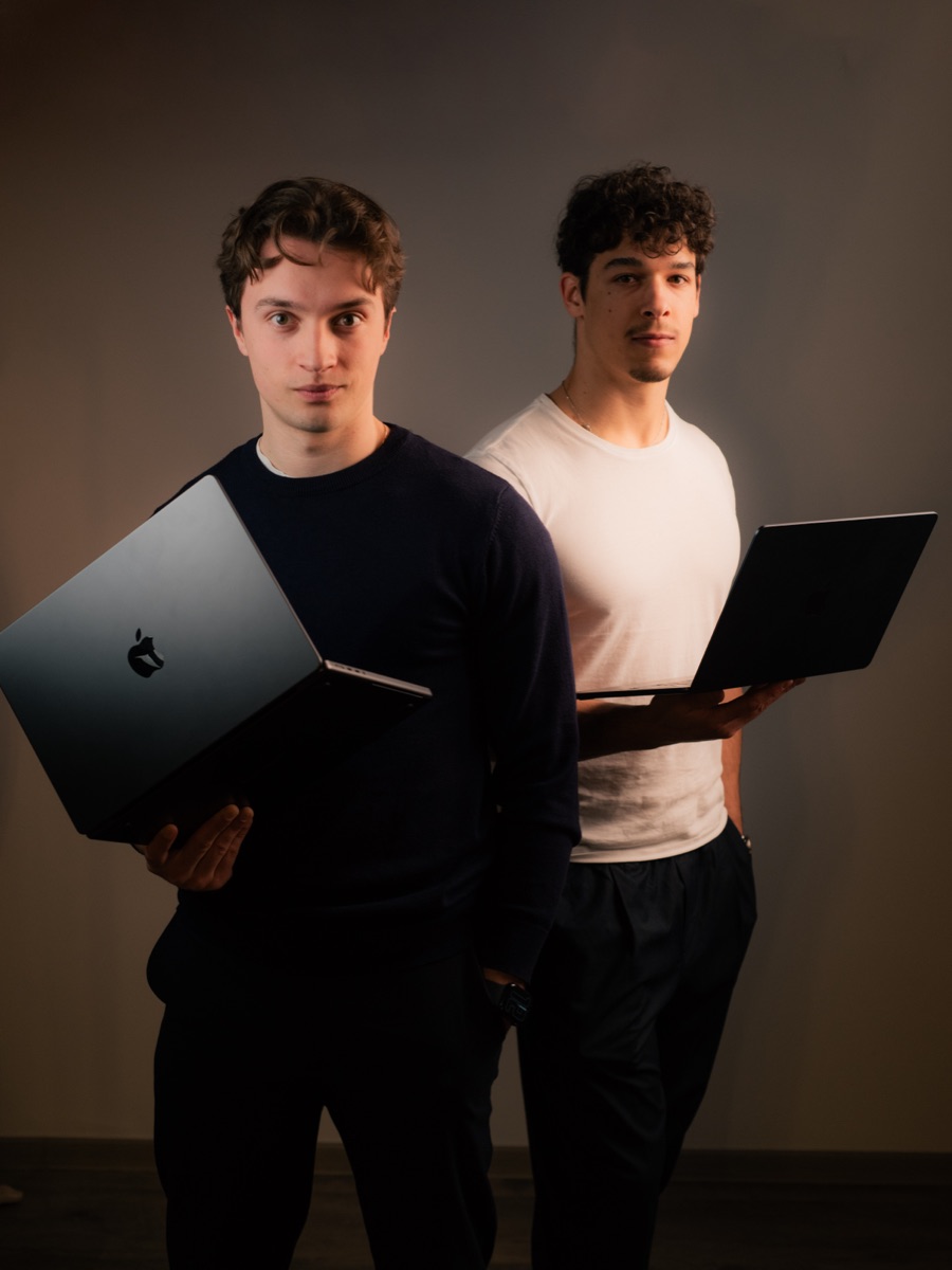 Matic Zupan and Matic Logar, co-founders of Webtic Studio